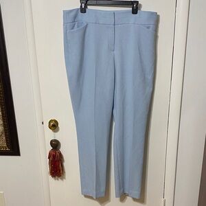 Tahari ASL Light Blue Straight Leg Pants
